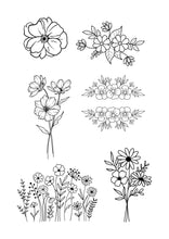 Lade das Bild in den Galerie-Viewer, Stick and Stitch Aufkleber Blumen
