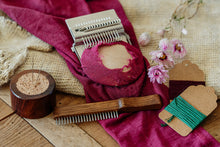 Lade das Bild in den Galerie-Viewer, Darning Loom Webstopfapparat Bestandteile mit Garn und Nadelkissen