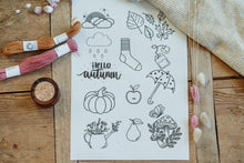 Lade das Bild in den Galerie-Viewer, Stick and Stitch Aufkleber Autumn