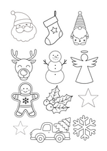 Lade das Bild in den Galerie-Viewer, Stick & Stitch Aufkleber Weihnachten