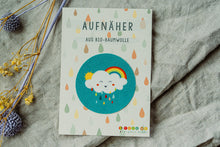 Lade das Bild in den Galerie-Viewer, Tellme Berlin Bio baumwoll Knieflicken Wolke mit Regenbogen und Sonne
