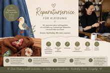 Lade das Bild in den Galerie-Viewer, Reparaturservice für Kleidung – nachhaltig, kreativ & professionell