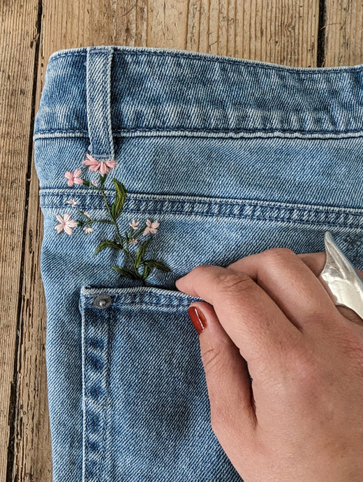 Jeans besticken für Anfänger