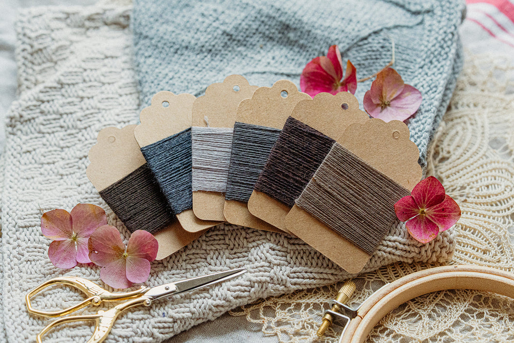 Nr. 11 Stick & Stopfgarn 6x6 Meter Merinowolle