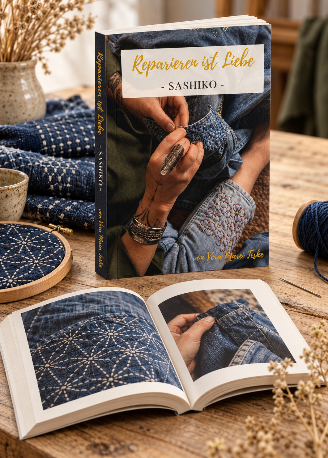 Sashiko-Buch: Kleidung reparieren & besticken – jetzt vorbestellen