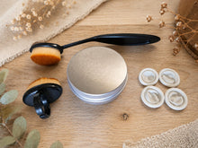 Lade das Bild in den Galerie-Viewer, Sashiko Helfer-Set – Hitzestift-Gel &amp; Fingerlinge
